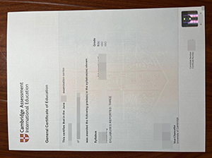 CAIE Certificate copy