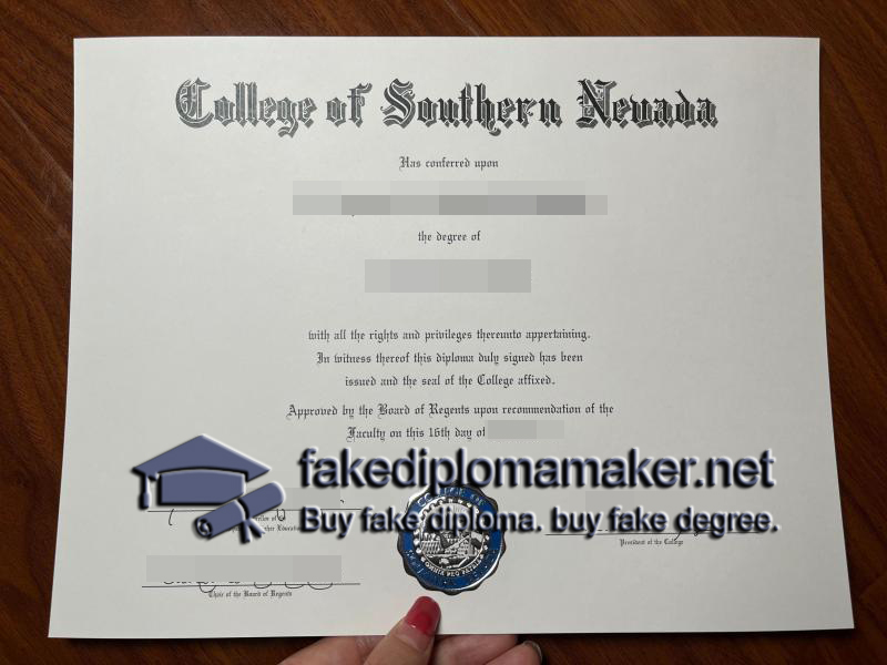 College of Southern Nevada degree