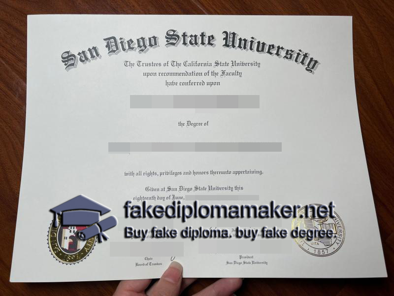 SDSU diploma