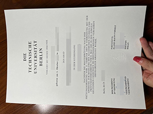 Technische Universitat Berlin diploma copy