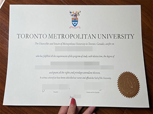 Toronto Metropolitan University diploma copy