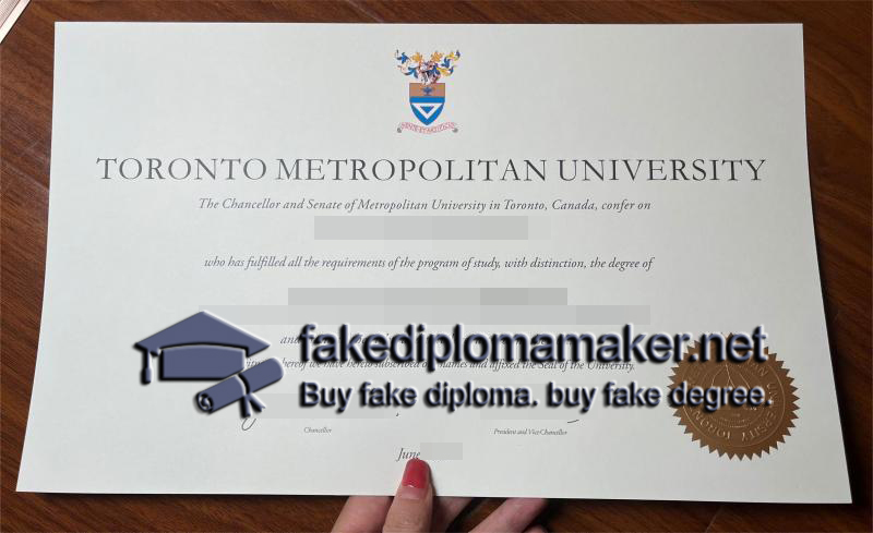 Toronto Metropolitan University diploma