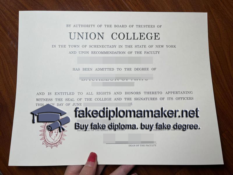 Union College diploma