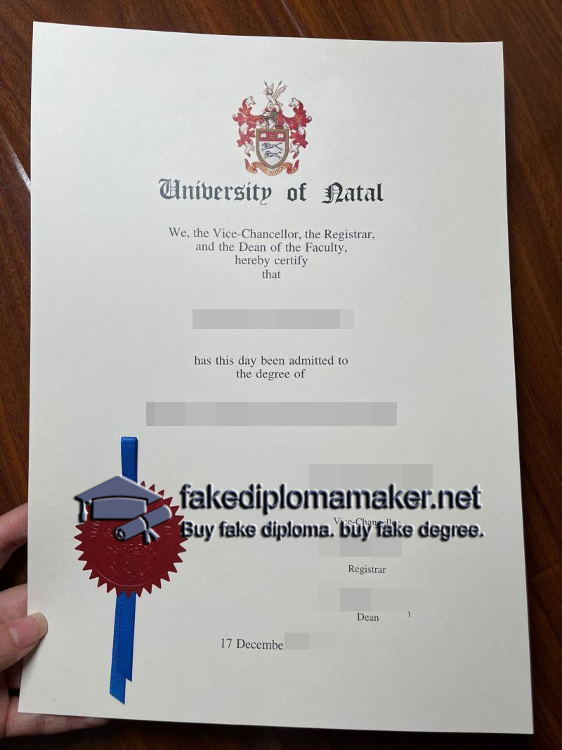 University Of Natal diploma