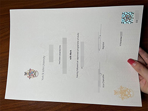 York St John University diploma copy