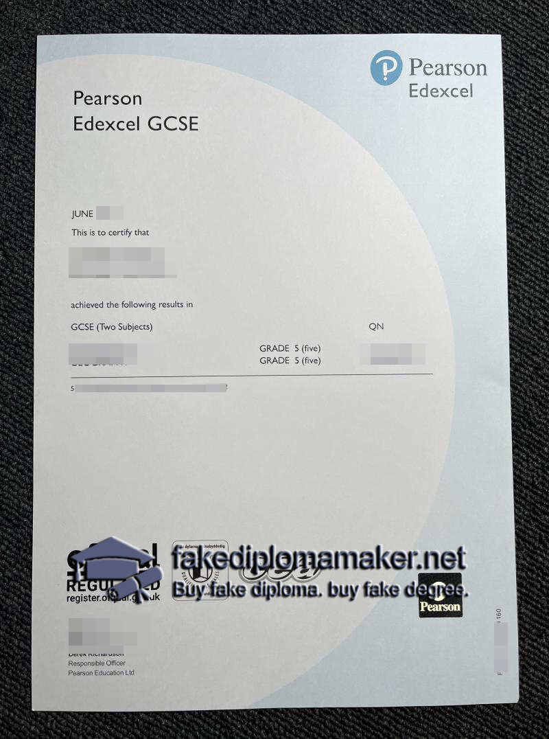 Pearson Edexcel GCSE Certificate