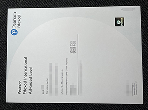 Pearson Edexcel IAL Certificate copy