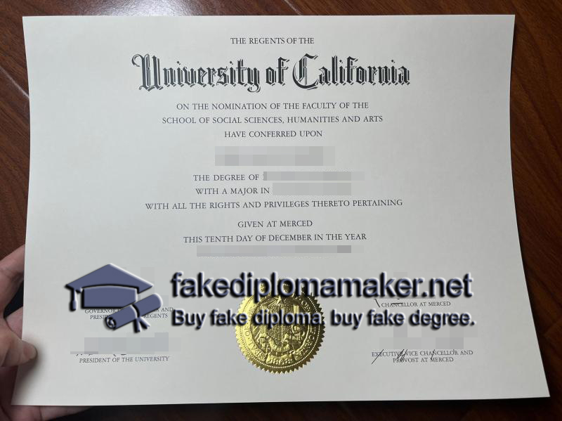 UC Merced diploma