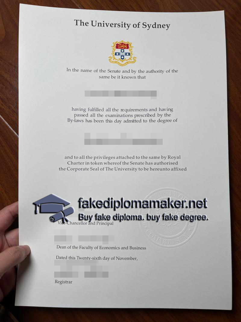 University of Sydney diploma