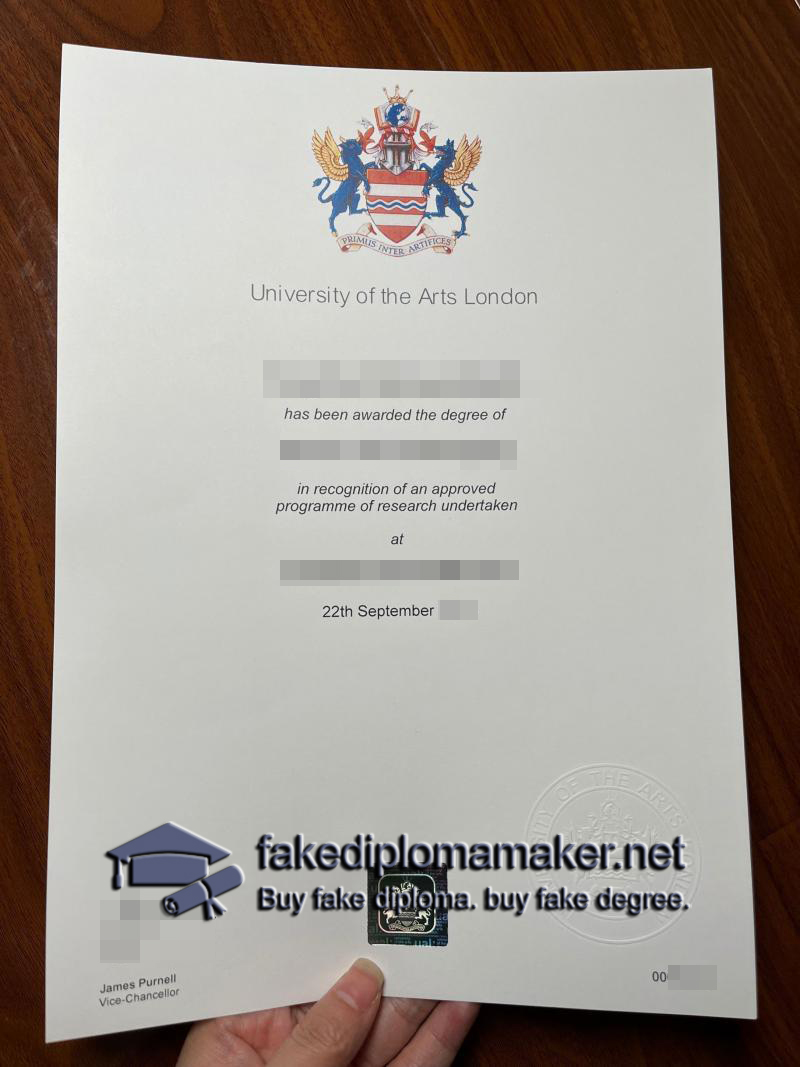 University of the Arts London diploma