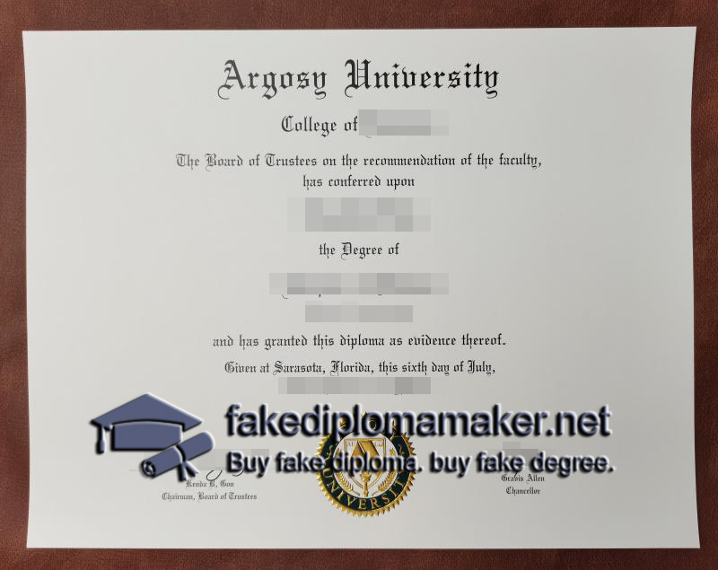 Argosy University diploma