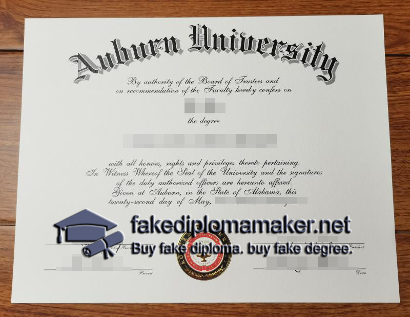 Auburn University diploma