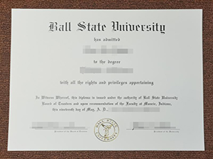 Ball State University diploma copy