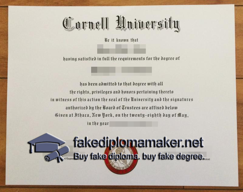 Cornell University diploma