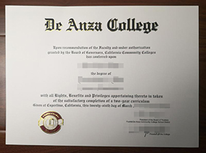 De Anza College diploma copy