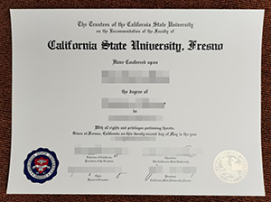 Fresno State diploma copy