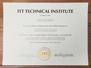 ITT Technical Institute diploma copy