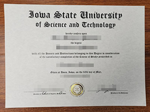 Iowa State University diploma copy