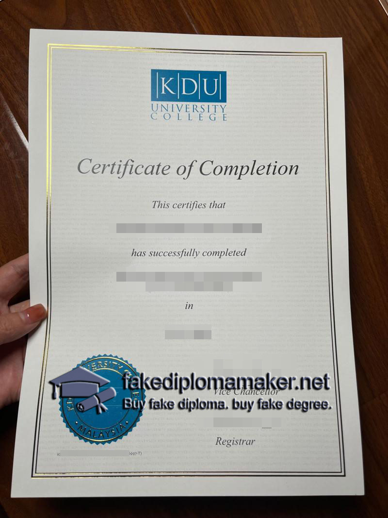 KDU University College Certificate