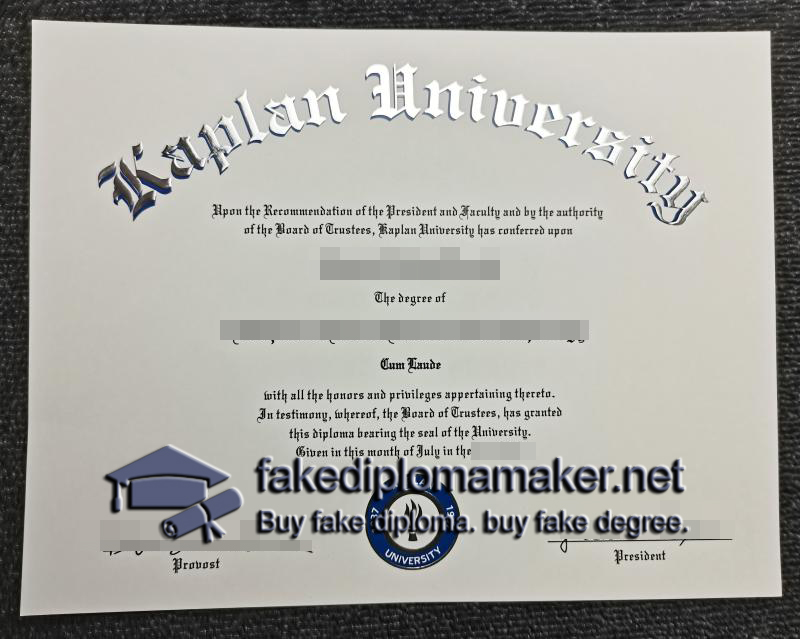 Kaplan University diploma