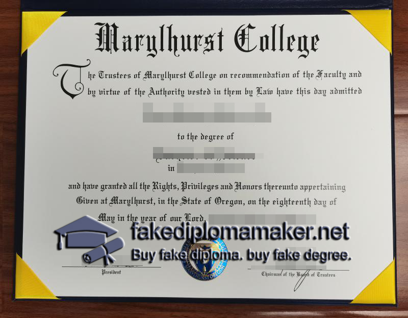 Marylhurst College diploma