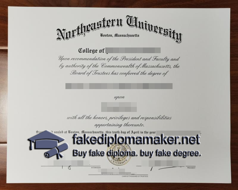 Northeastern University diploma