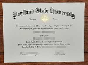 Portland State University diploma copy