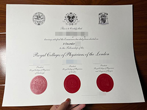 Royal College of Physicians of London diploma copy