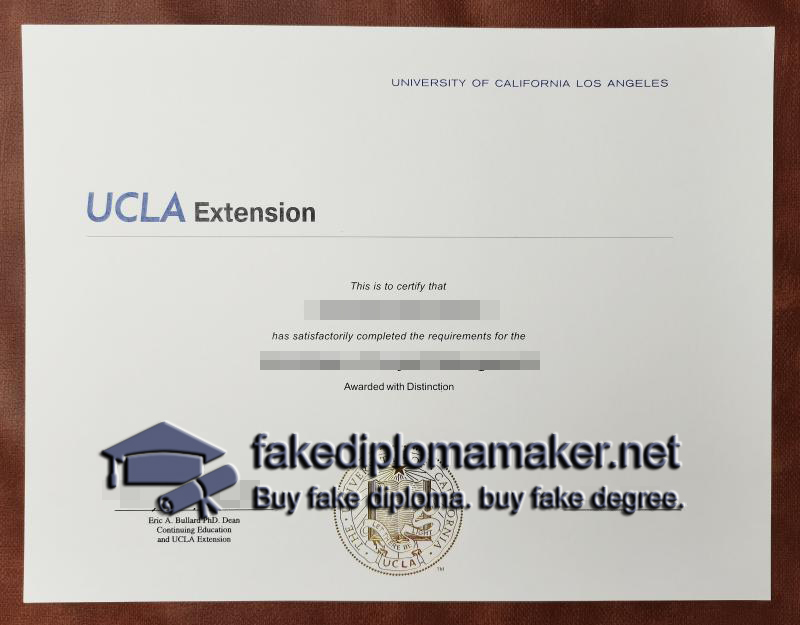 UCLA Extension diploma