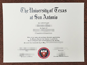 UTSA diploma copy