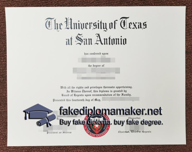 UTSA diploma