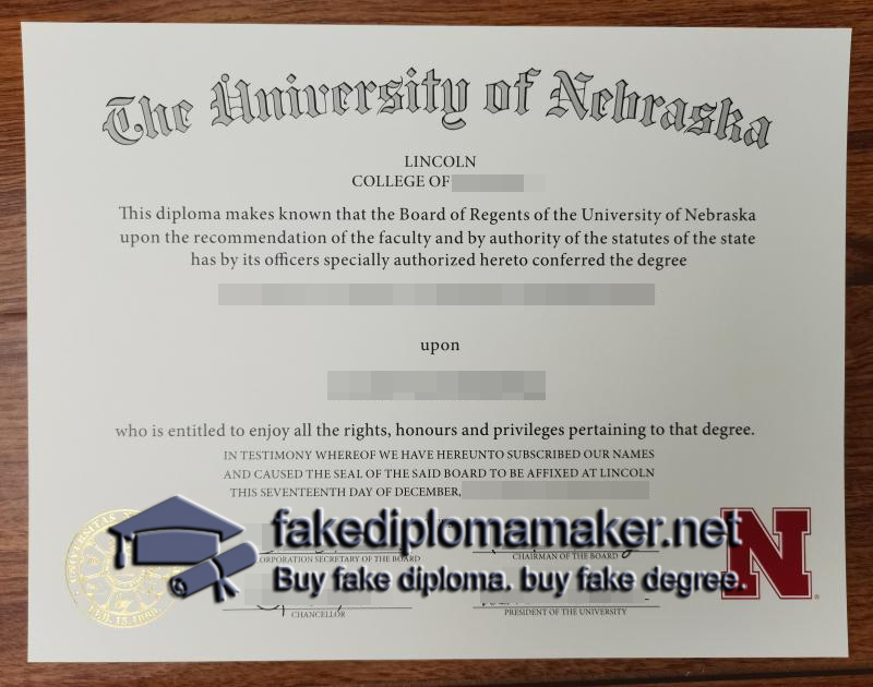 University of Nebraska diploma