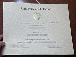 University of St. Thomas diploma copy