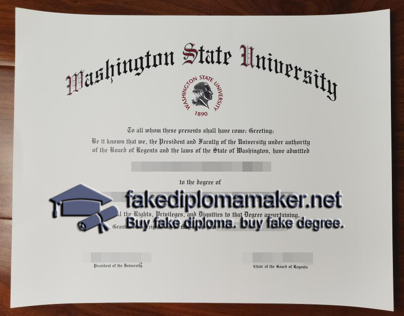 Washington State University diploma