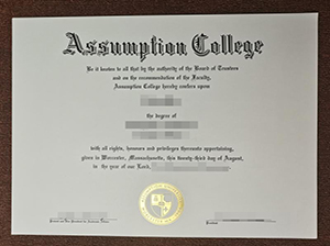 Assumption College diploma copy