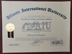 Atlantic International University diploma copy