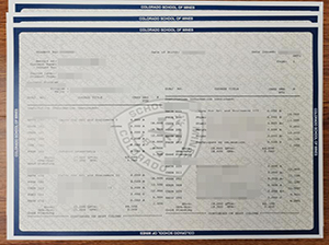 Colorado School of Mines transcript copy