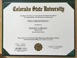 Colorado State University diploma copy