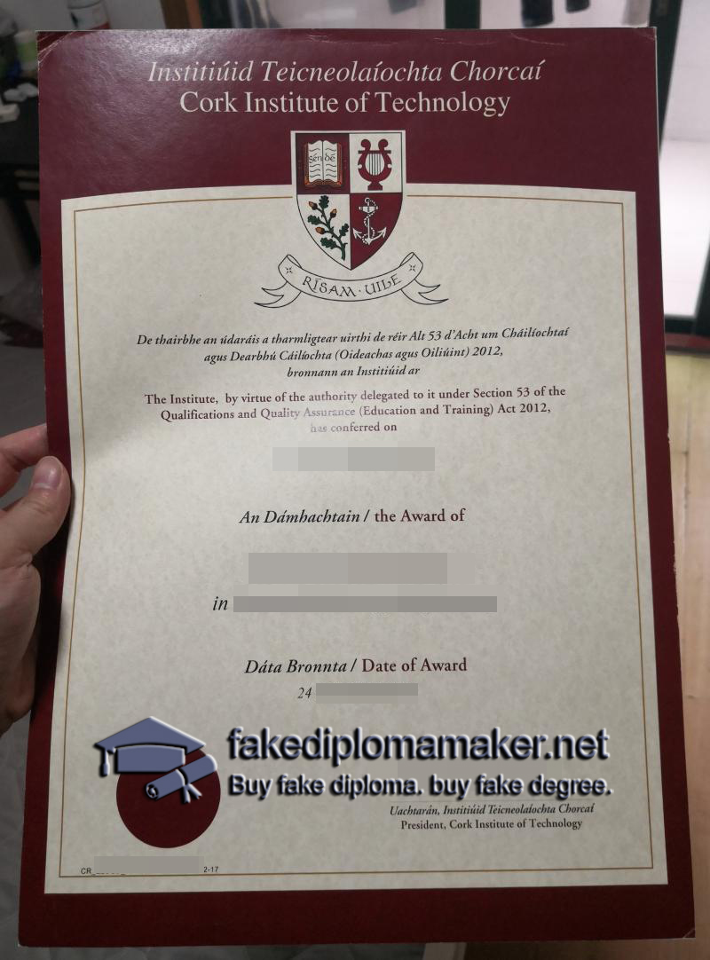 Cork Institute of Technology diploma