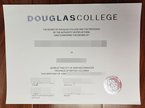 Douglas College diploma copy