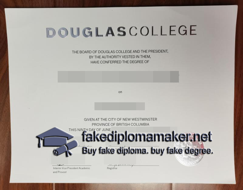 Douglas College diploma