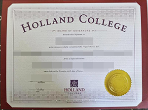 Holland College diploma copy