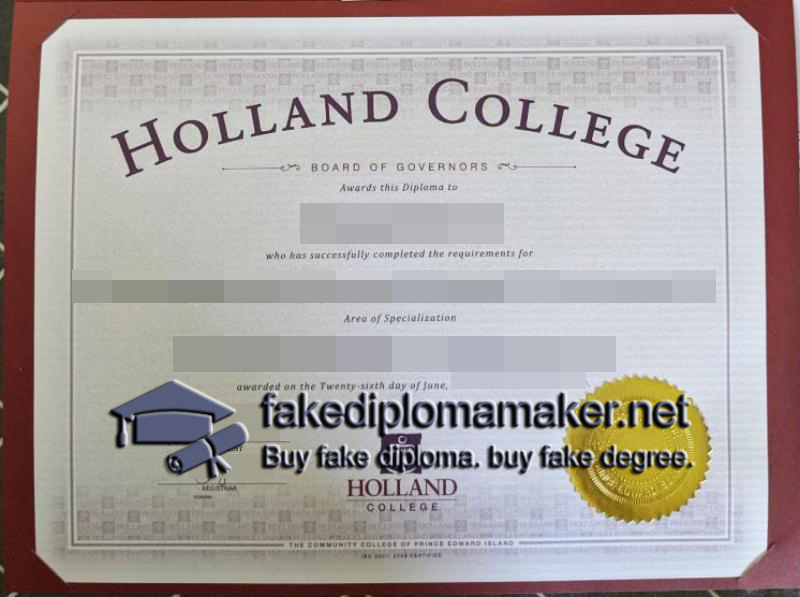 Holland College diploma