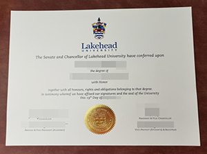 Lakehead University diploma copy