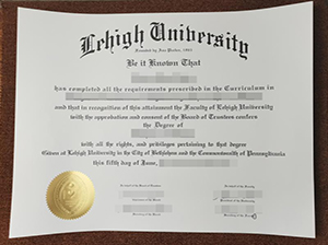 Lehigh University diploma copy