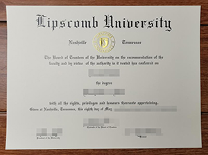 Lipscomb University diploma copy