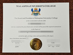 Malaspina University-College diploma copy