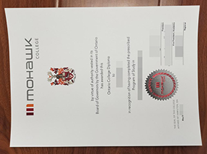 Mohawk College diploma copy