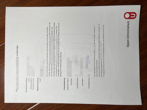 Open Universiteit diploma copy