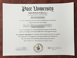 Pace University diploma copy